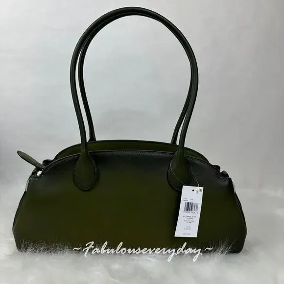 Coach Empire Carryall Bag 34 Shoulder Bag In Leather/Gold/Olive CCC30 NWT - Picture 4 of 9